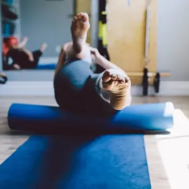 MELT soft roller release work paired with reformer training at Momentum Pilates